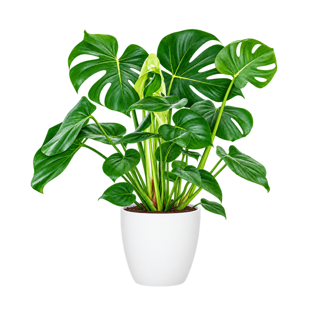 Faux Philodendron - Monstera (Blanc)